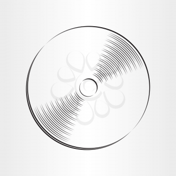 compact disc dvd cd icon design element