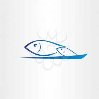 fish jump from water icon background sport swimming fishing ocen seafood blue 