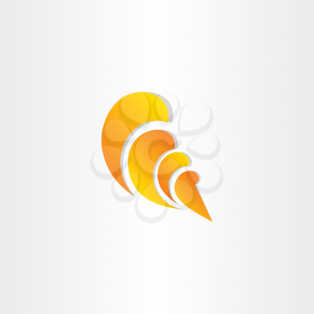 sea shell stylized symbol design
