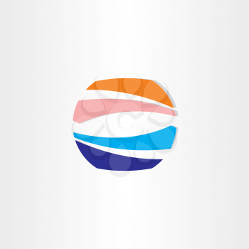 summer abstract water icon design