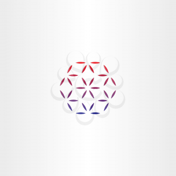 abstract business hexagon vector logo design