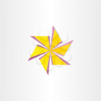 abstract windmill symbol design element