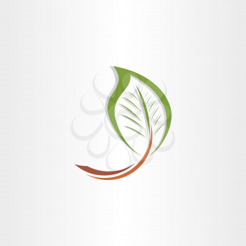 branch leaf vector eco symbol design