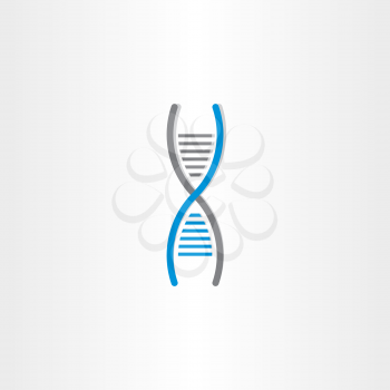 DNA vector symbol deoxyribonucleic acid icon design