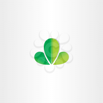 eco green leaves vector symbol design