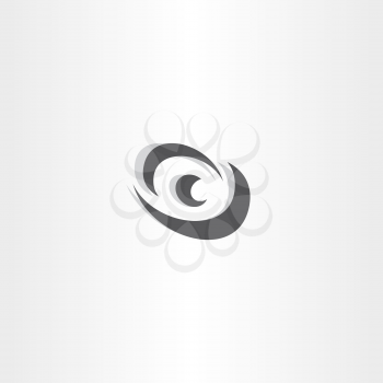 eye vector logotype black icon design symbol