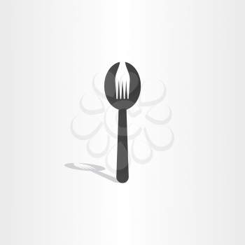 fork spoon icon vector design utensil 