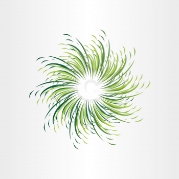 green grass circle abstract background design
