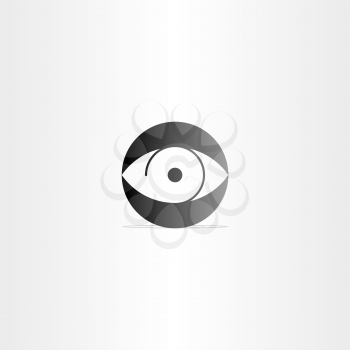 human eye circle vector icon design