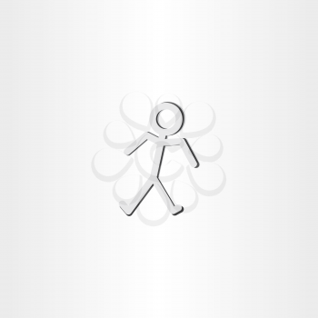 man walking icon vector symbol design
