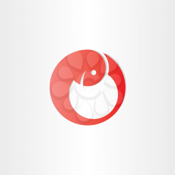 red embryo development baby symbol design