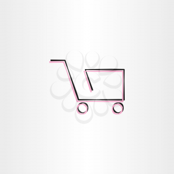 shopping cart vector icon design symbol