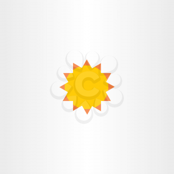 sun vector abstract icon sunshine symbol design