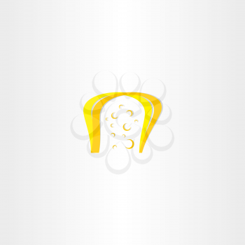 yellow cheese icon vector design