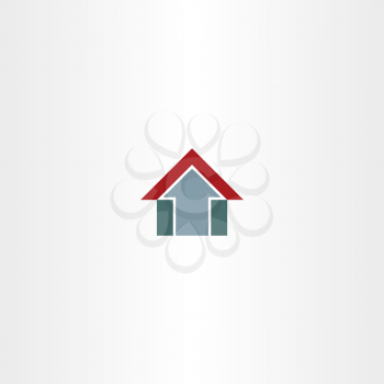 arrow home symbol design icon sign
