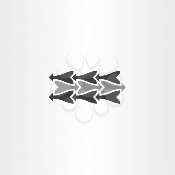 black vector arrow icon element sign design