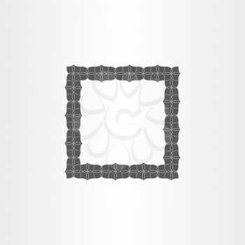 gray vector decorative square frame design