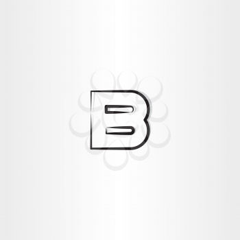 logo letter b logotype b vector black symbol sign