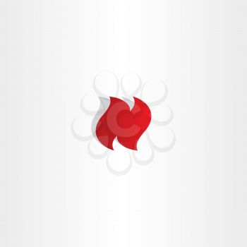 logo n letter n logotype vector red icon design