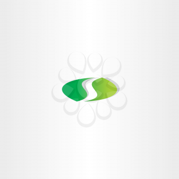 logotype green letter s logo icon design element