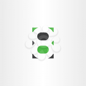 number 8 eight logotype logo vector symbol icon design