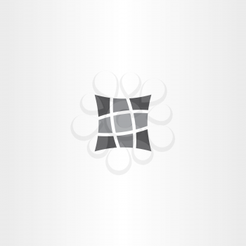 square pillow vector icon design symbol