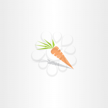 vector carrot icon logo design orange