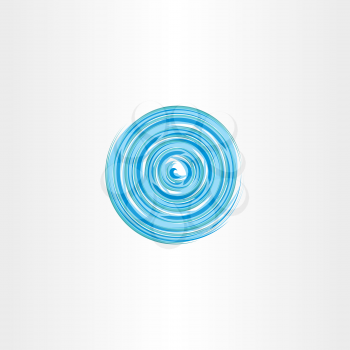 water vortex spiral circle icon vector design