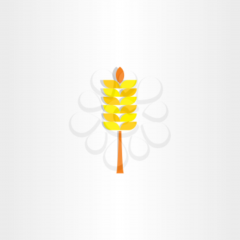 wheat yellow sign vector icon design 