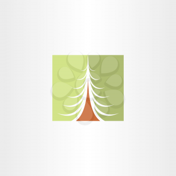 christmas tree green vector design element symbol