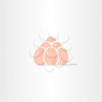 eggs vector icon logo symbol bussines