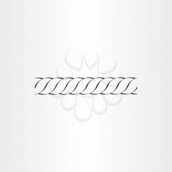 rope vector icon design loop