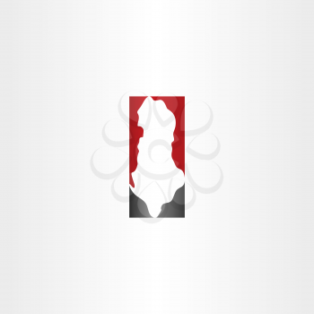 albania map vector logo icon design