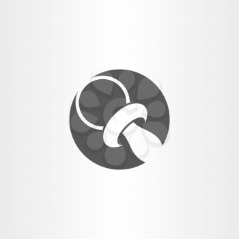 baby nipple black circle vector icon logo