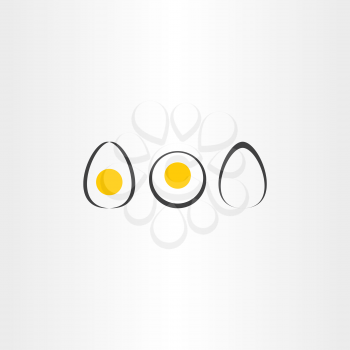 egg vector icon set elements design