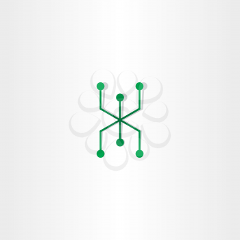 electronics circuits vector logo icon design