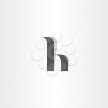 letter h logo icon vector symbol black element design
