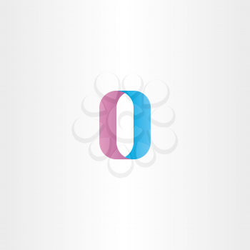 letter o number 0 zero vector icon logo design