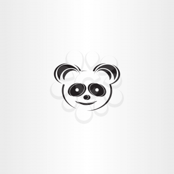 panda icon stylised vector bear symbol