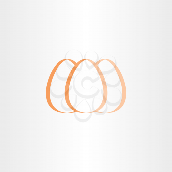 vector egg icon stylized logo symbol brand