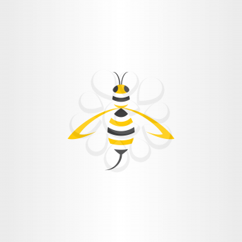 wasp stylised vector icon logo design