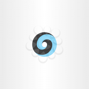 abstract spiral logo circle icon vector design icon element