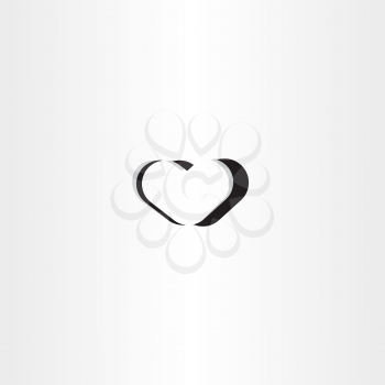black heart logo icon vector symbol element sign design