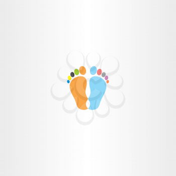 footprint icon vector design 