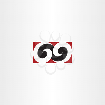 number sixty nine 69 logo vector icon element design