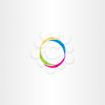 o letter logo logotype o colorful symbol vector icon