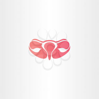 ovary icon logo vector symbol design