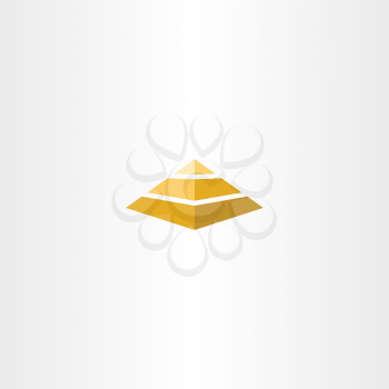 pyramid vector logo icon design element sign