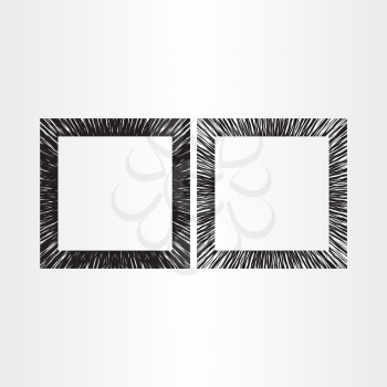 abstract empty frame vector black background design