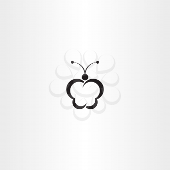 butterfly icon symbol vector element sign
